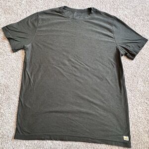 Vuori Strato Tech Tee T Shirt Men XL Green Heather Performance Short Sleeve V126